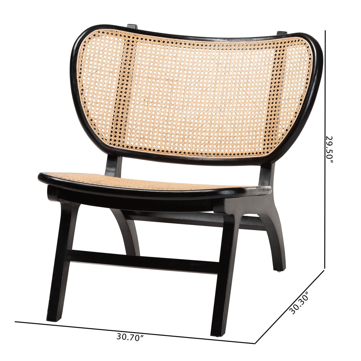 Modern European furniture - Black Mahogany Accent Chair - www.oroa.com