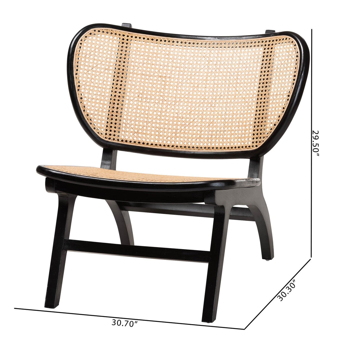 Modern European furniture - Black Mahogany Accent Chair - www.oroa.com