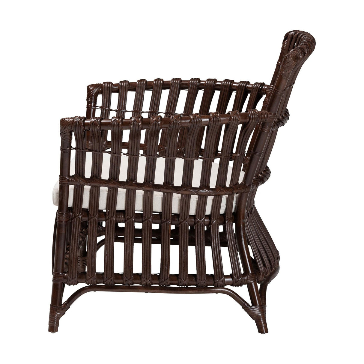 Modern European furniture - Dark Brown Bohemian Accent Chair - www.oroa.com