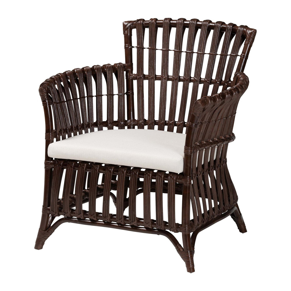 Modern European furniture - Dark Brown Bohemian Accent Chair - www.oroa.com