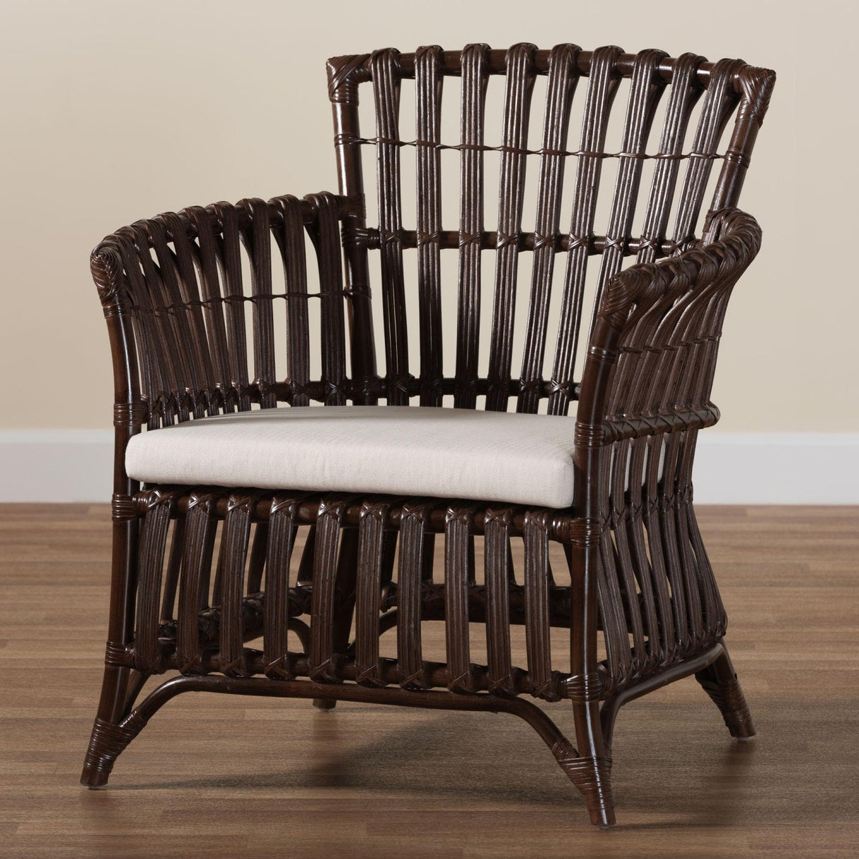 Modern European furniture - Dark Brown Bohemian Accent Chair - www.oroa.com