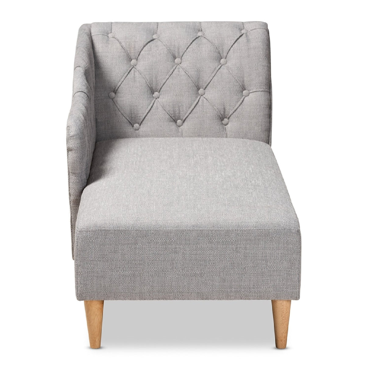 Modern European furniture - Scroll Back Tufted Chaise Lounge - www.oroa.com