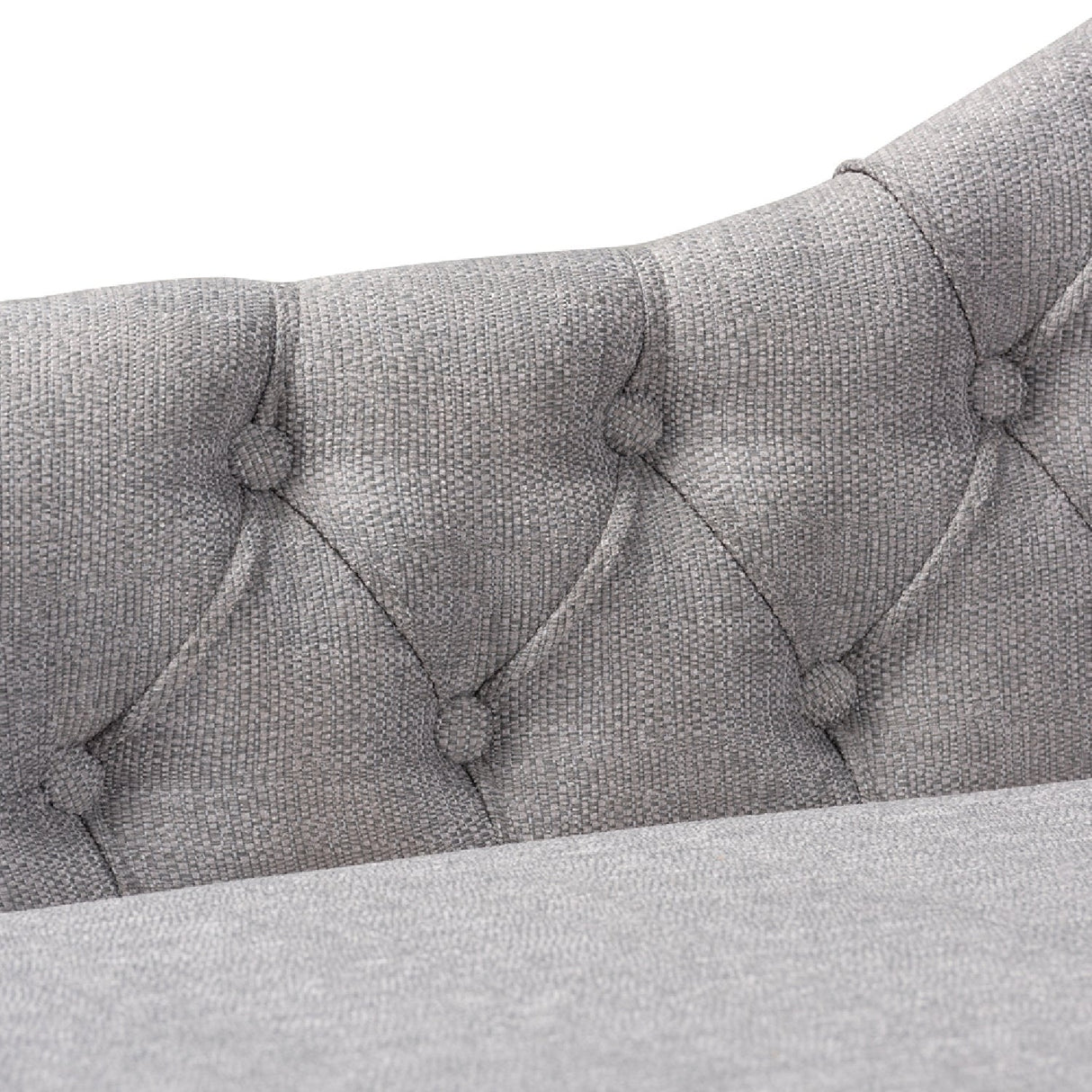 Modern European furniture - Scroll Back Tufted Chaise Lounge - www.oroa.com
