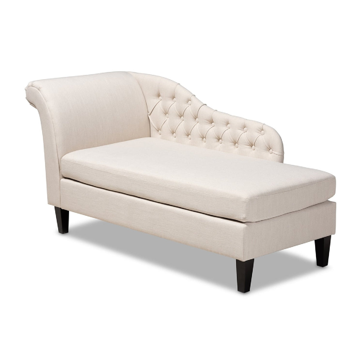 Modern European furniture - Tufted Fabric Chaise Lounge - www.oroa.com