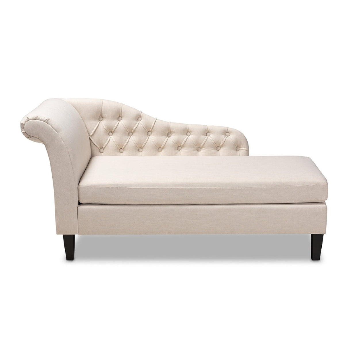 Modern European furniture - Tufted Fabric Chaise Lounge - www.oroa.com
