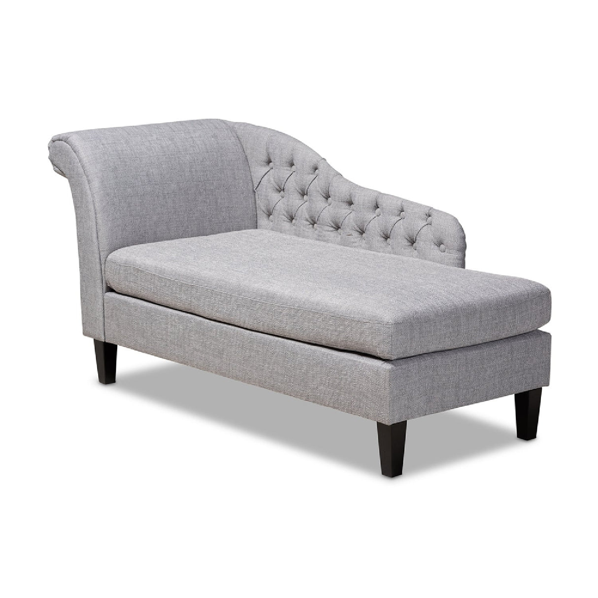 Modern European furniture - Tufted Fabric Chaise Lounge - www.oroa.com