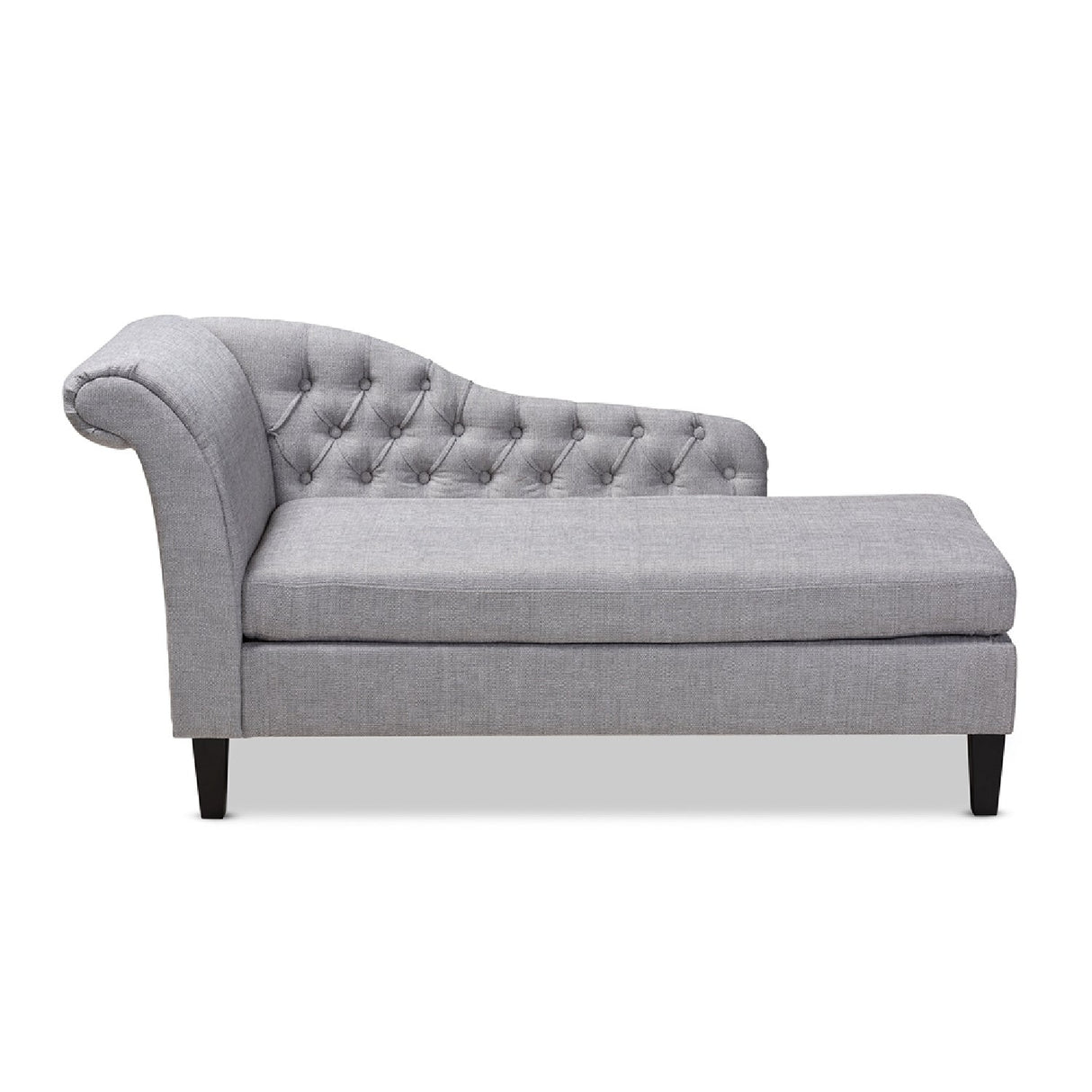 Modern European furniture - Tufted Fabric Chaise Lounge - www.oroa.com