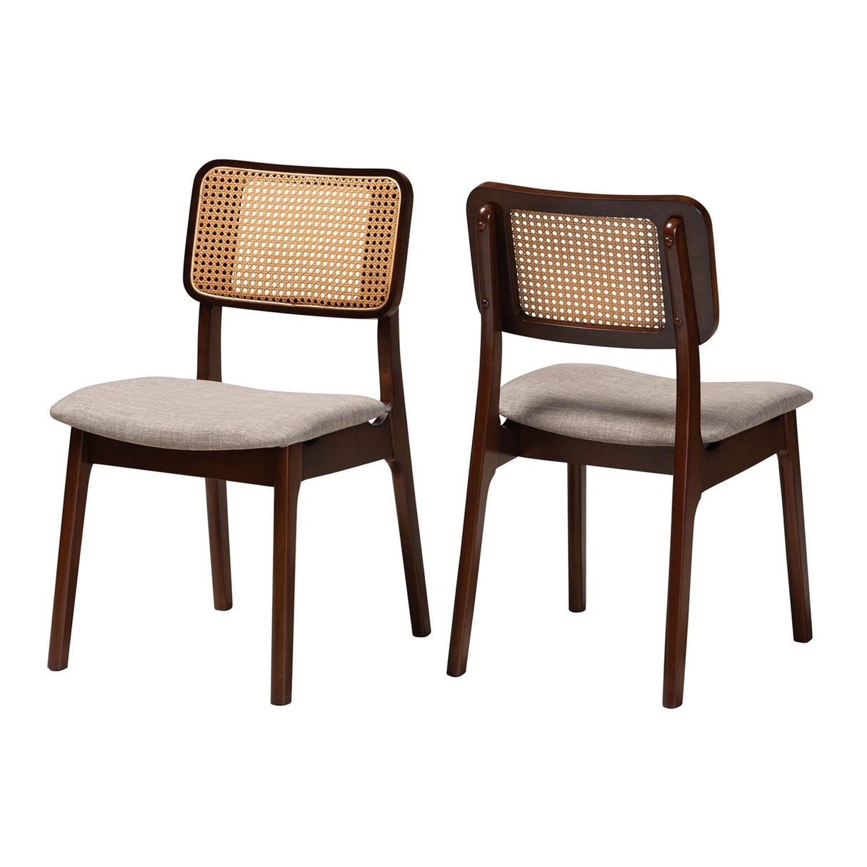 Modern European furniture - Woven Rattan Back Dining Chairs 2 - www.oroa.com