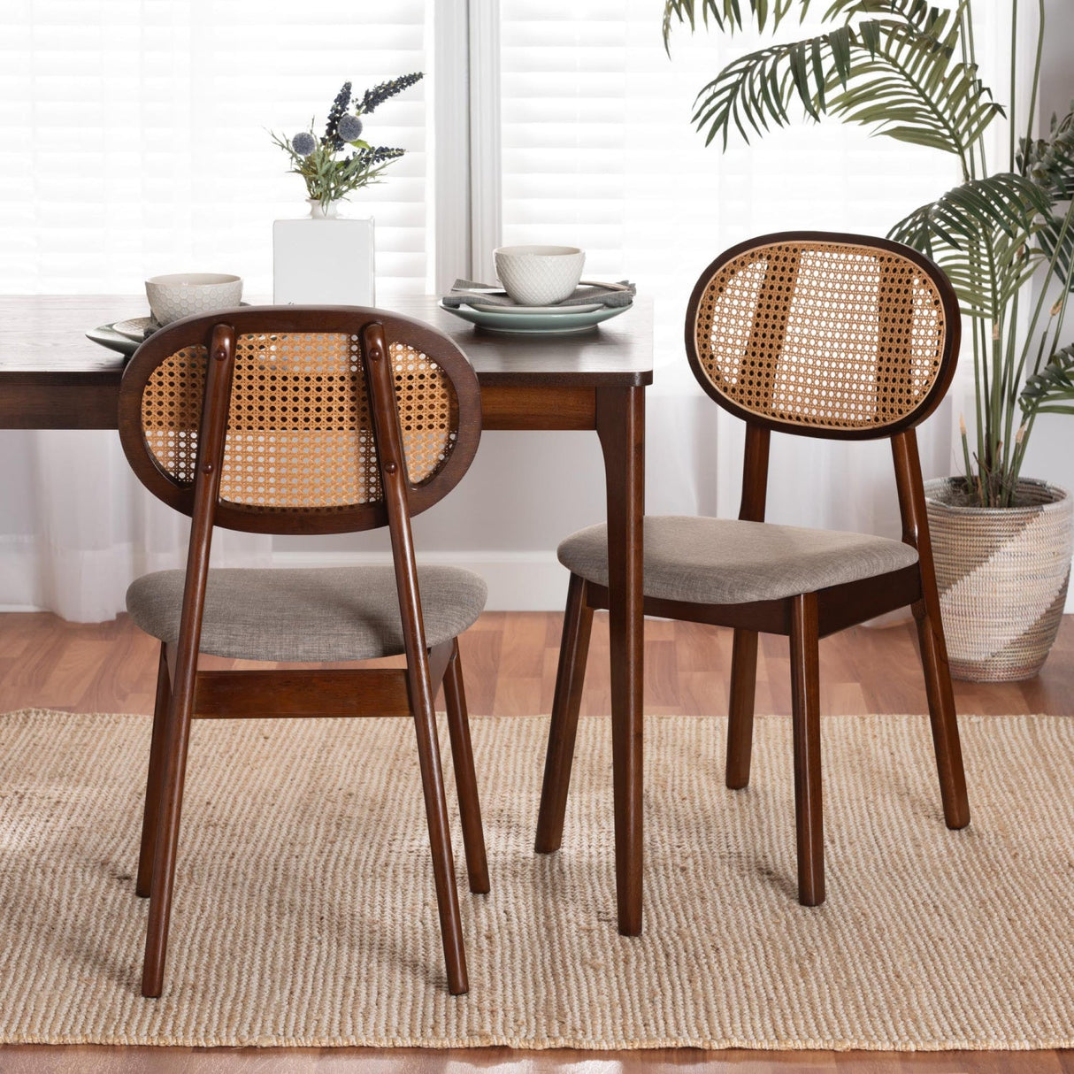 Modern European furniture - Mid Century Padded Wooden Dining Chairs 2 - www.oroa.com