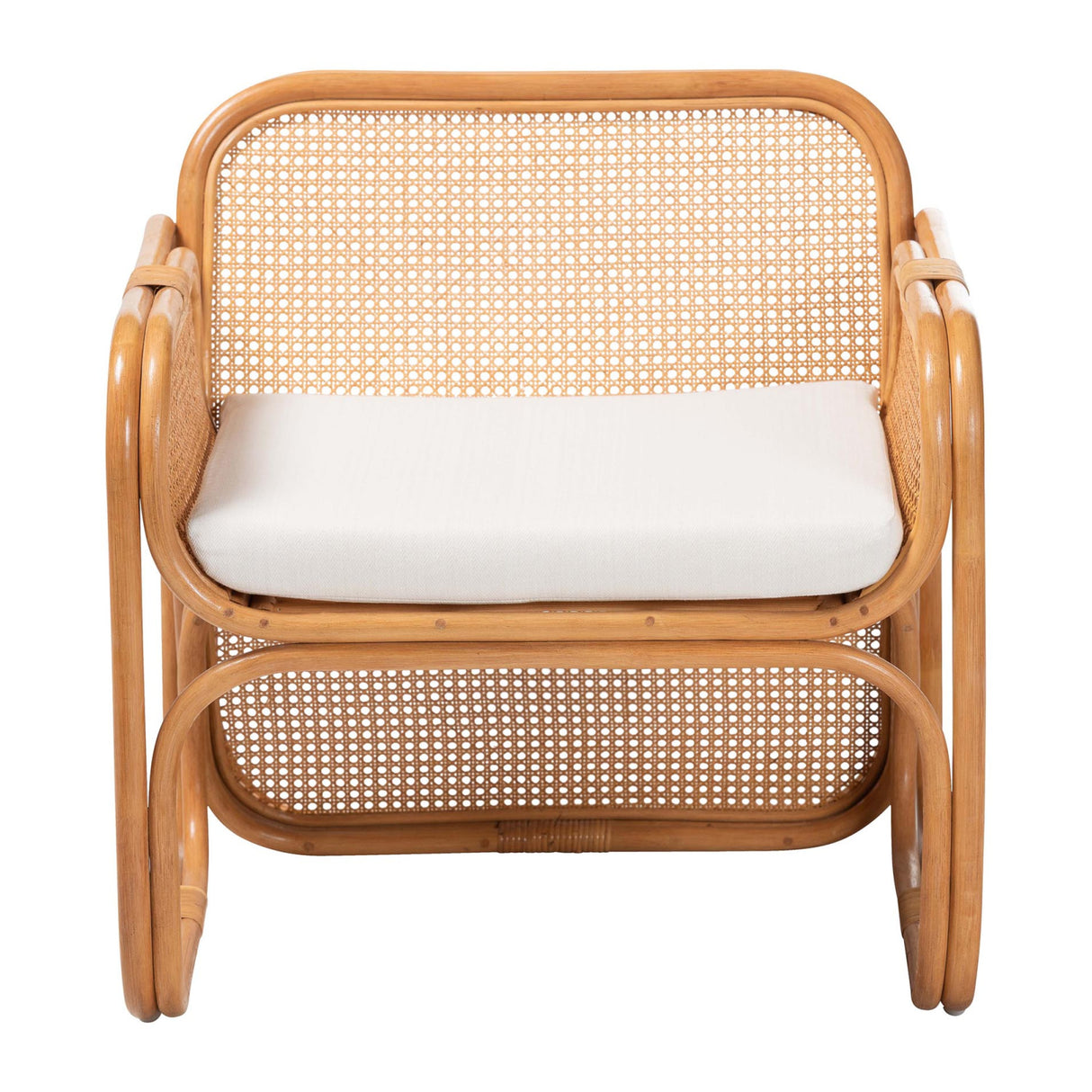 Rattan Cane Cushioned Lounge Chair | Novi Living Cambridge