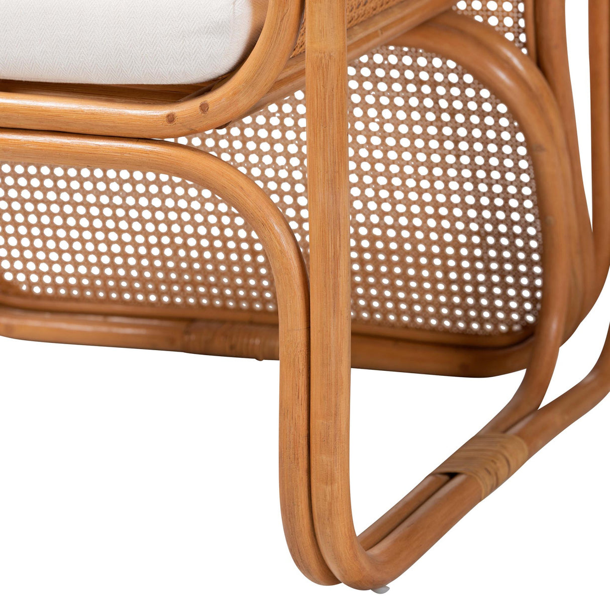 Rattan Cane Cushioned Lounge Chair | Novi Living Cambridge