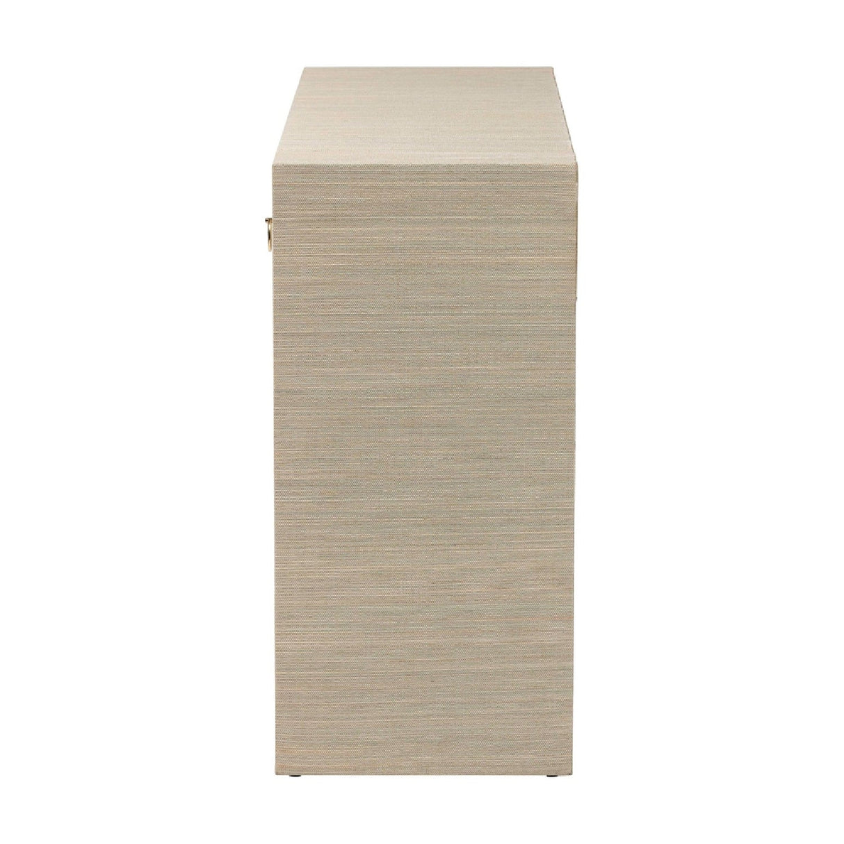 Modern European furniture - Natural Grasscloth 3 Drawer Console Table - www.oroa.com