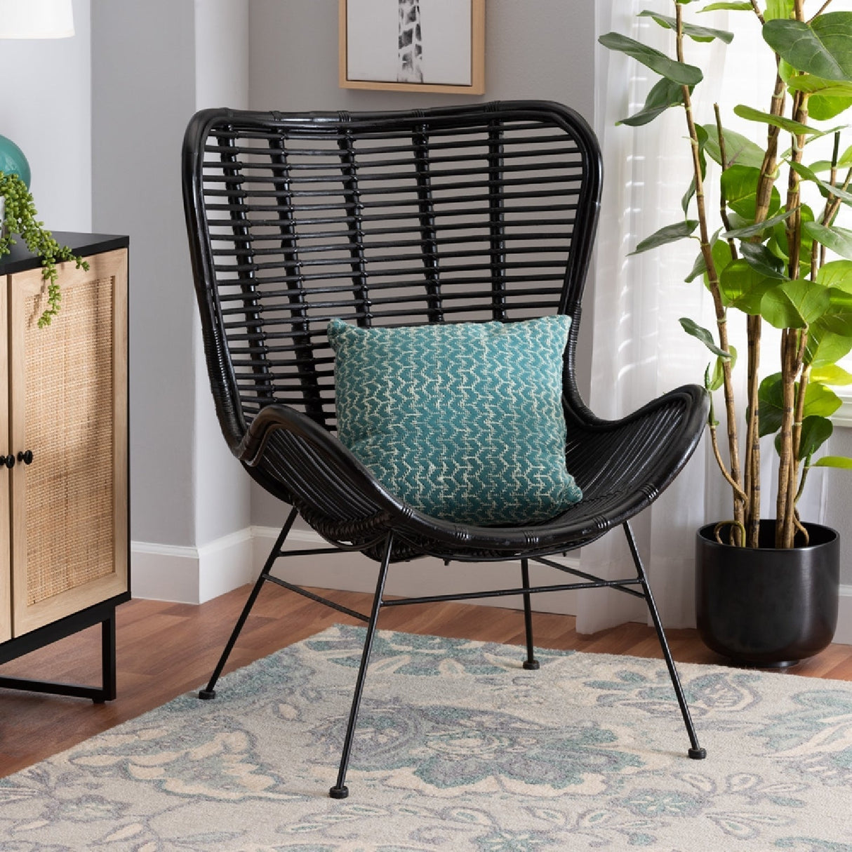 Modern European furniture - Rattan Bohemian Accent Chair - www.oroa.com