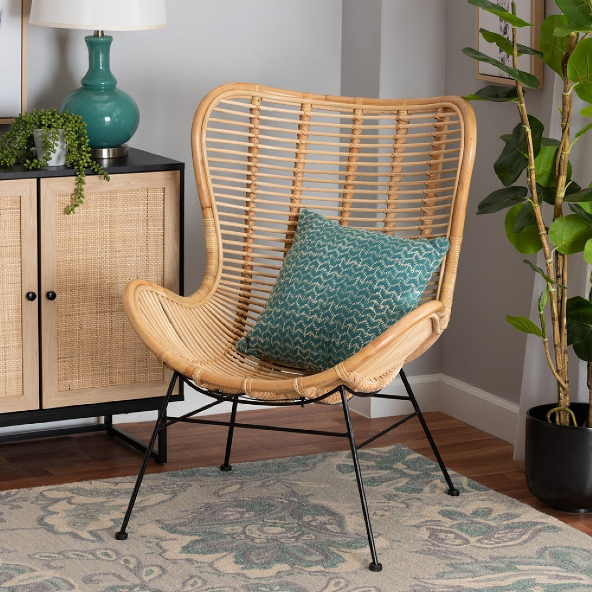 Modern European furniture - Rattan Bohemian Accent Chair - www.oroa.com