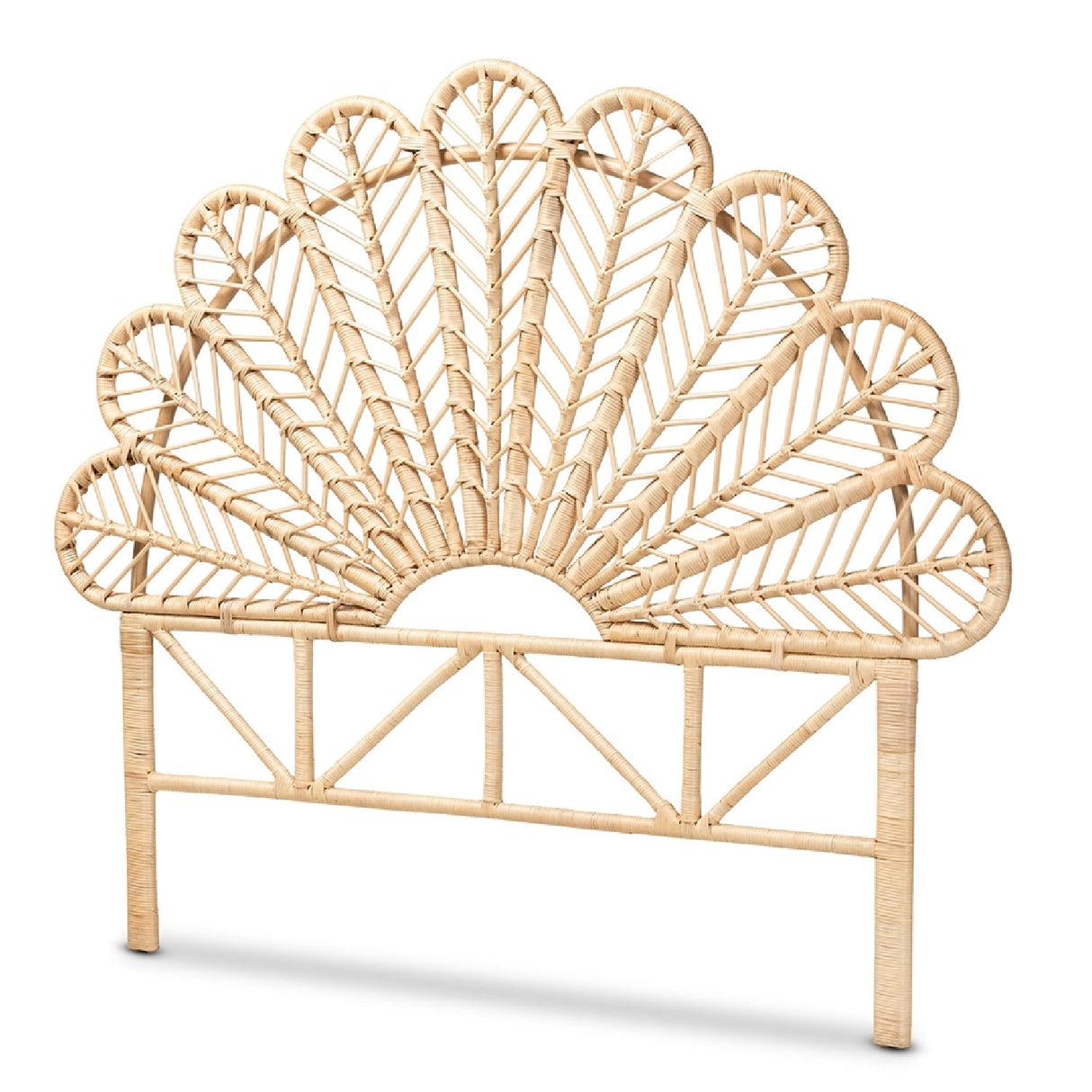 Modern European furniture - Rattan Rods Queen Size Headboard - www.oroa.com