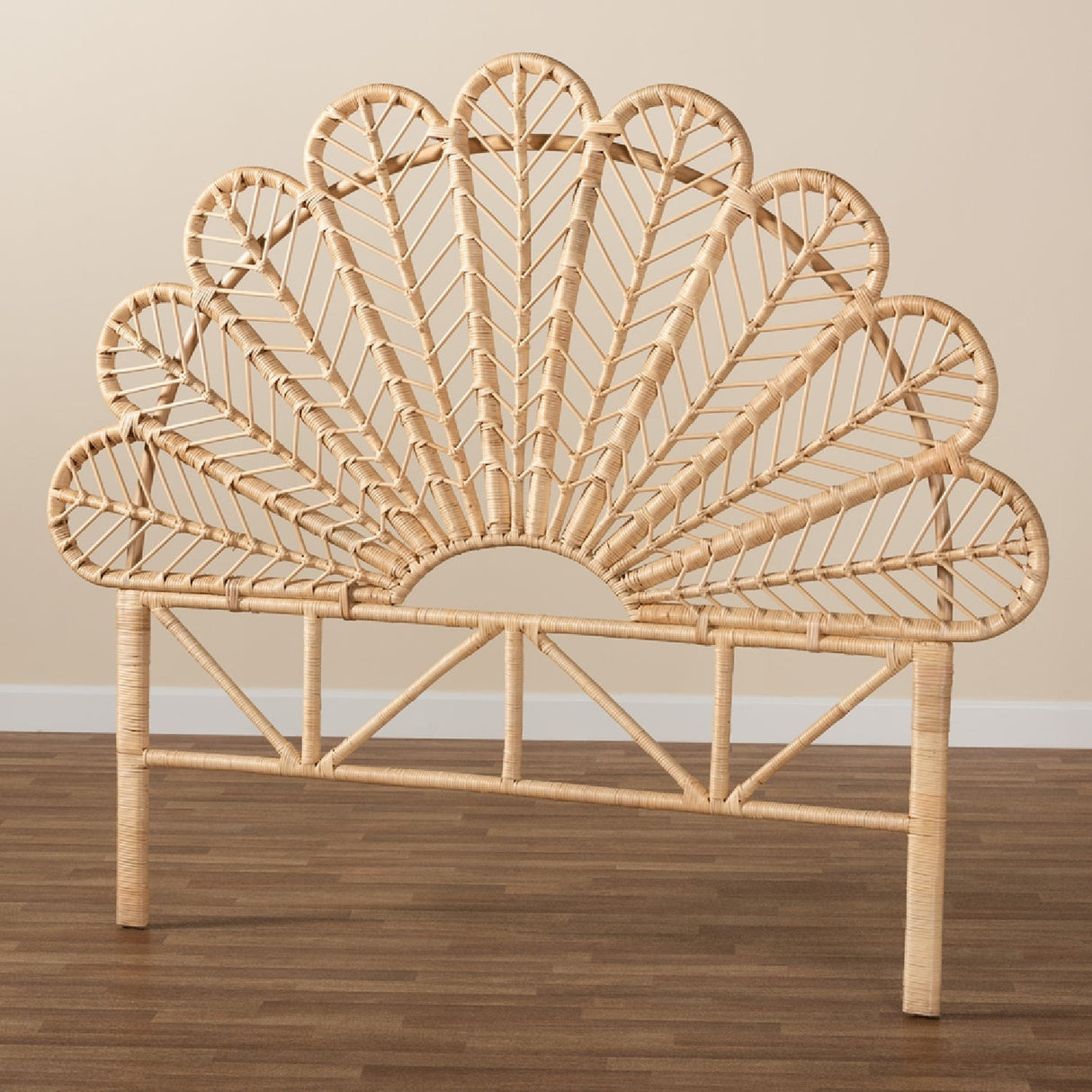 Modern European furniture - Rattan Rods Queen Size Headboard - www.oroa.com