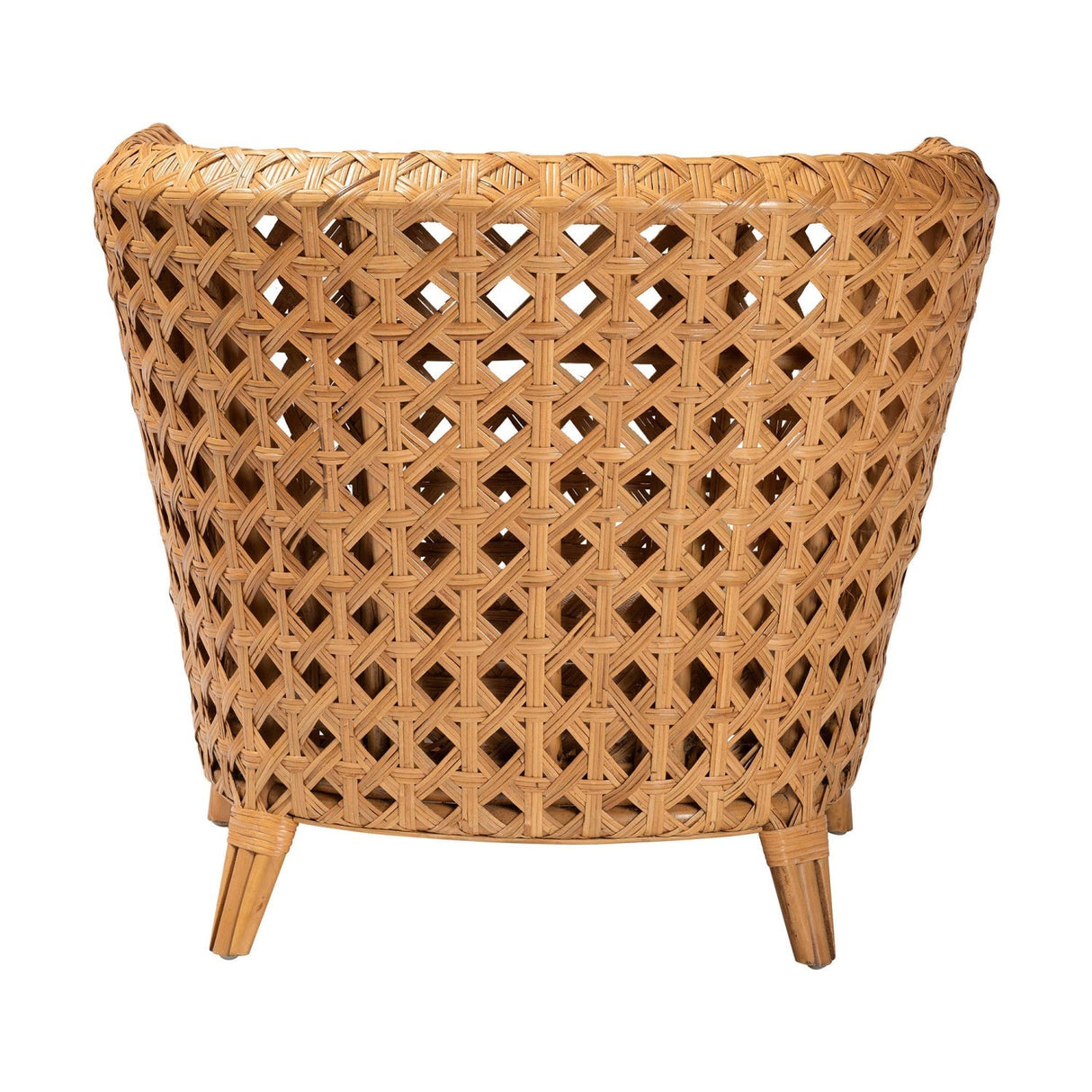 Modern European furniture - Diamond Weave Rattan Accent Chair - www.oroa.com