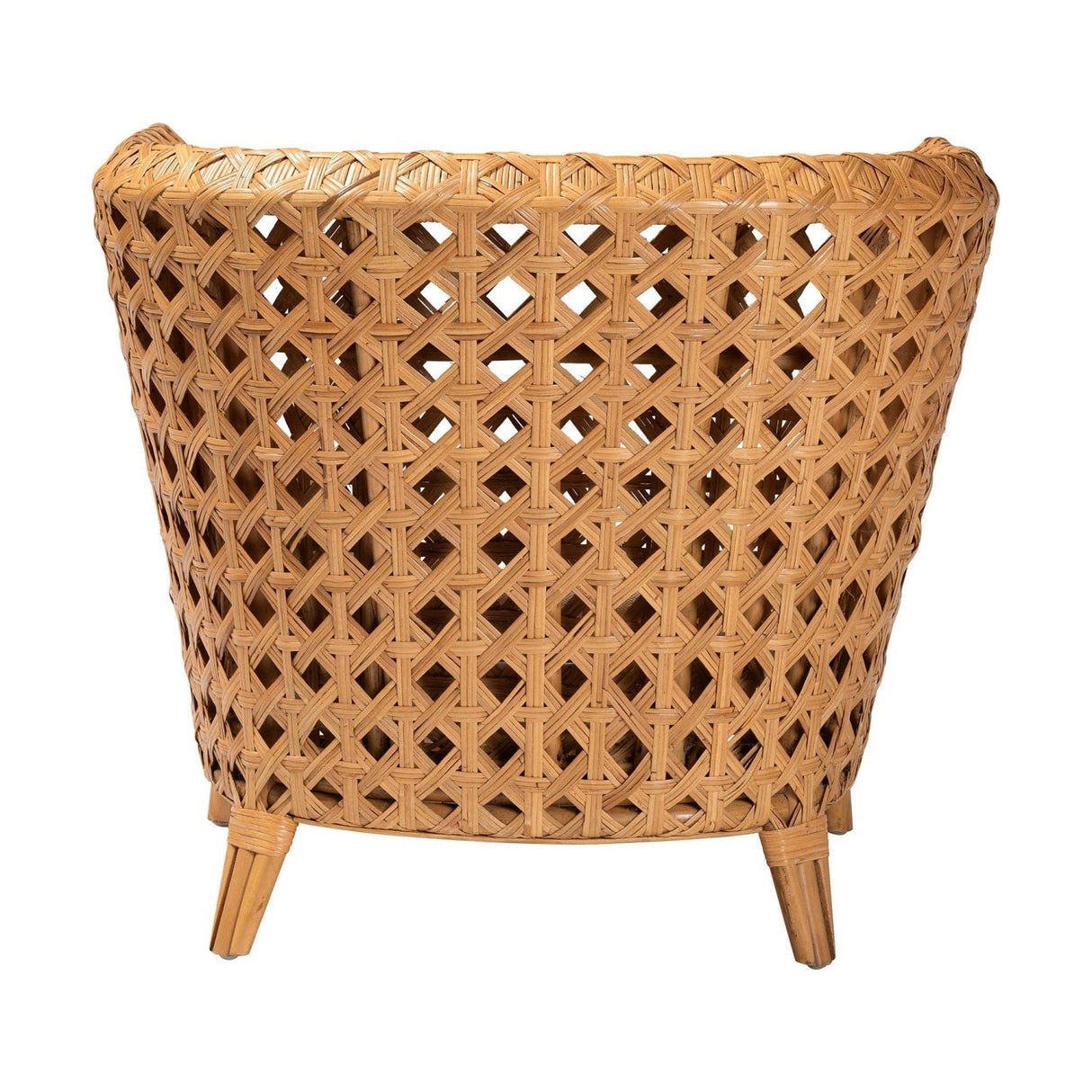 Modern European furniture - Diamond Weave Rattan Accent Chair - www.oroa.com
