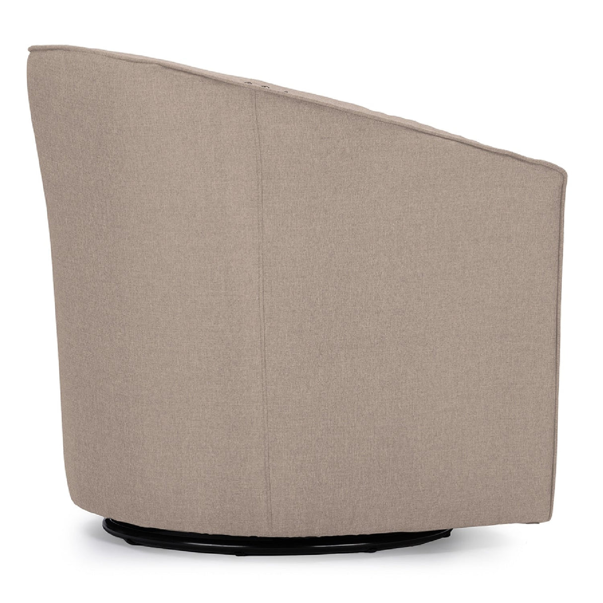 Modern European furniture - Beige Studded Swivel Tub Chair - www.oroa.com