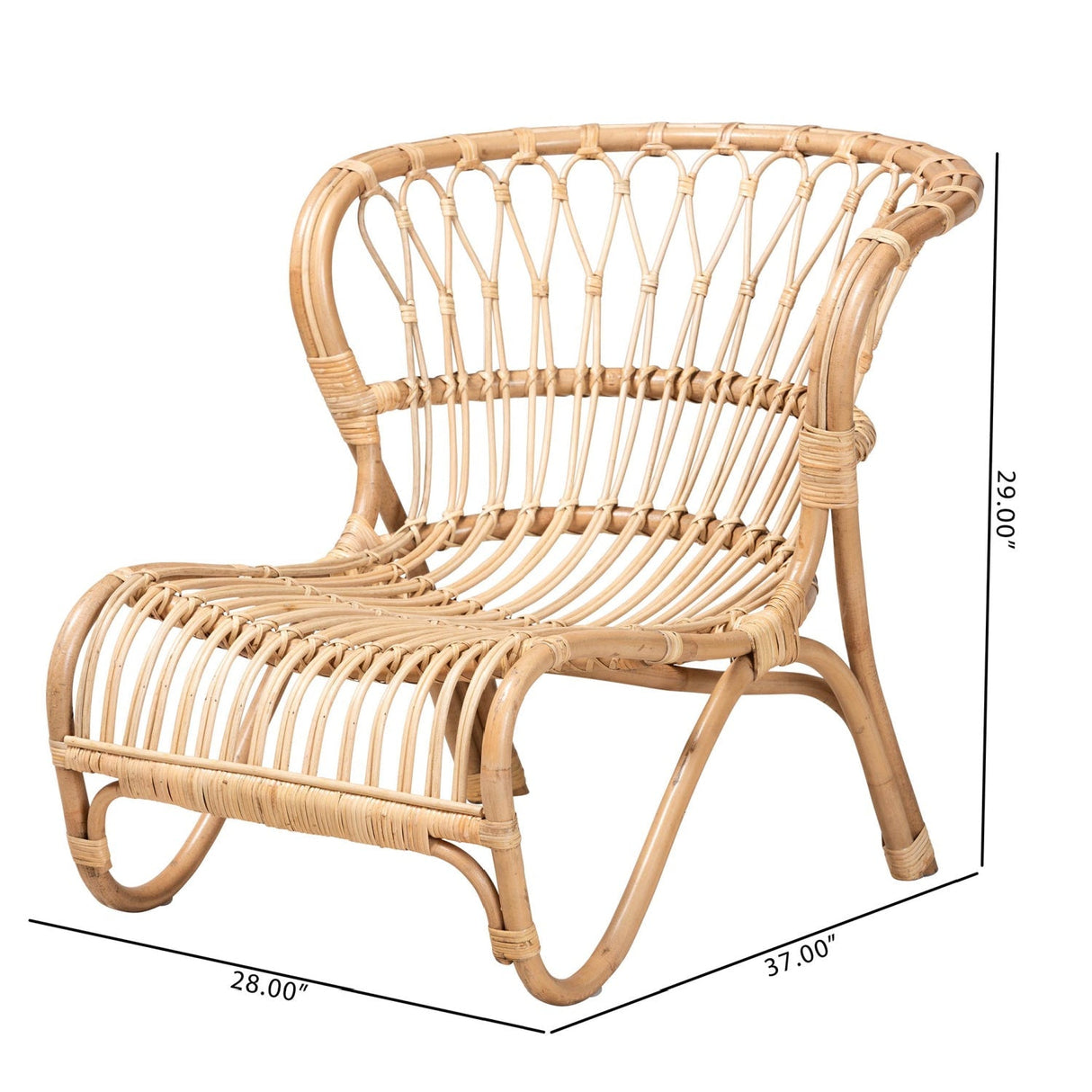 Modern European furniture - Rattan Openwork Accent Chair - www.oroa.com