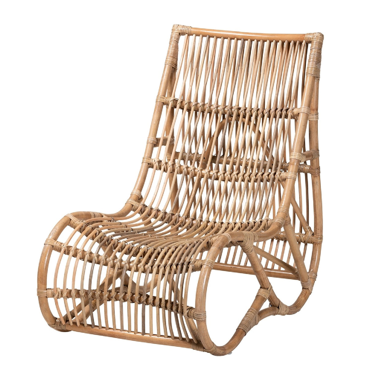 Modern European furniture - Rattan High Back Lounge Chair - www.oroa.com