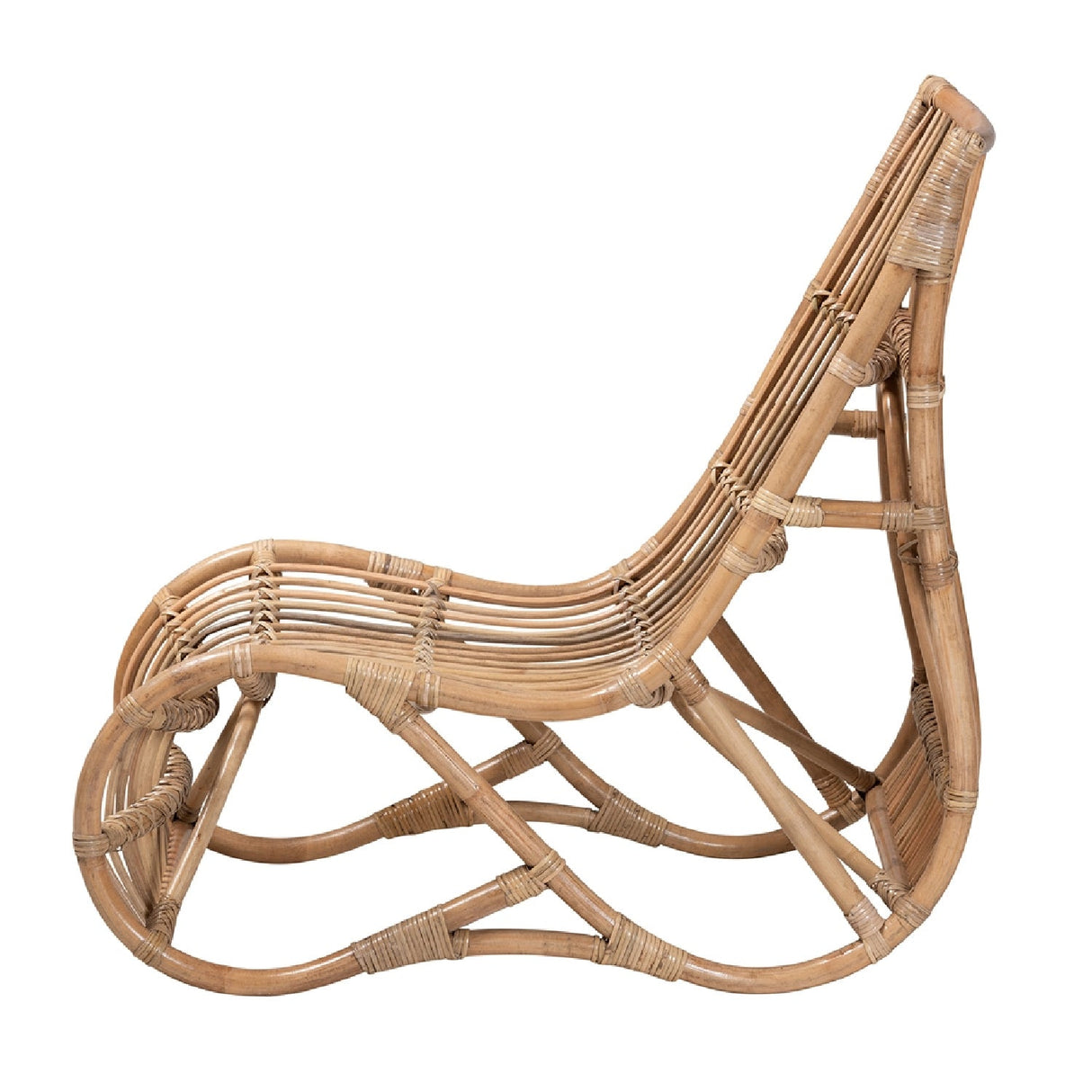 Modern European furniture - Rattan High Back Lounge Chair - www.oroa.com