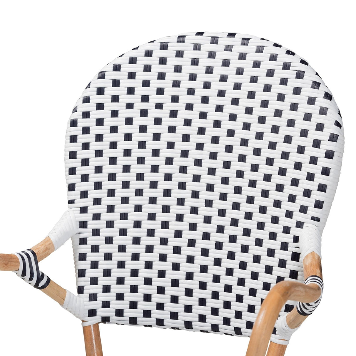 Contract furniture - Indoor Outdoor Two Toned Weaving Bistro Chairs 2 - www.oroatrade.com | Oroa.com