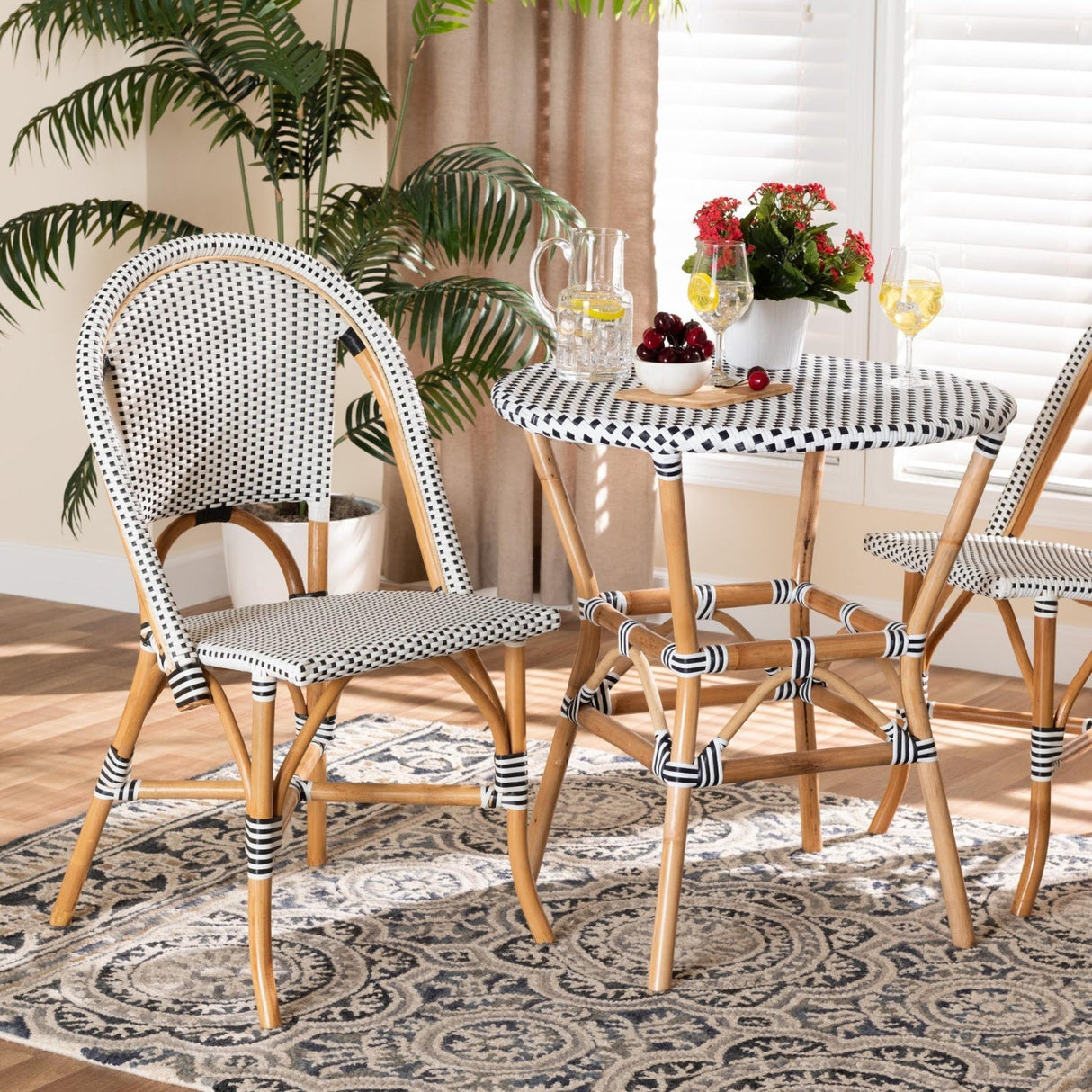 Contract furniture - White Weaving Indoor Outdoor Bistro Chair - www.oroatrade.com