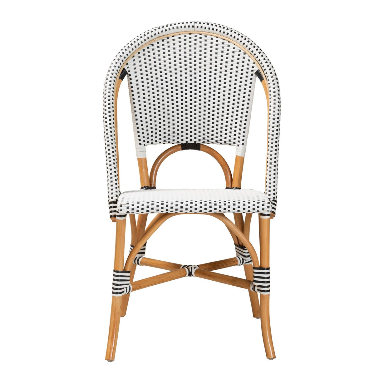 Contract furniture - White Weaving Indoor Outdoor Bistro Chair - www.oroatrade.com | Oroa.com