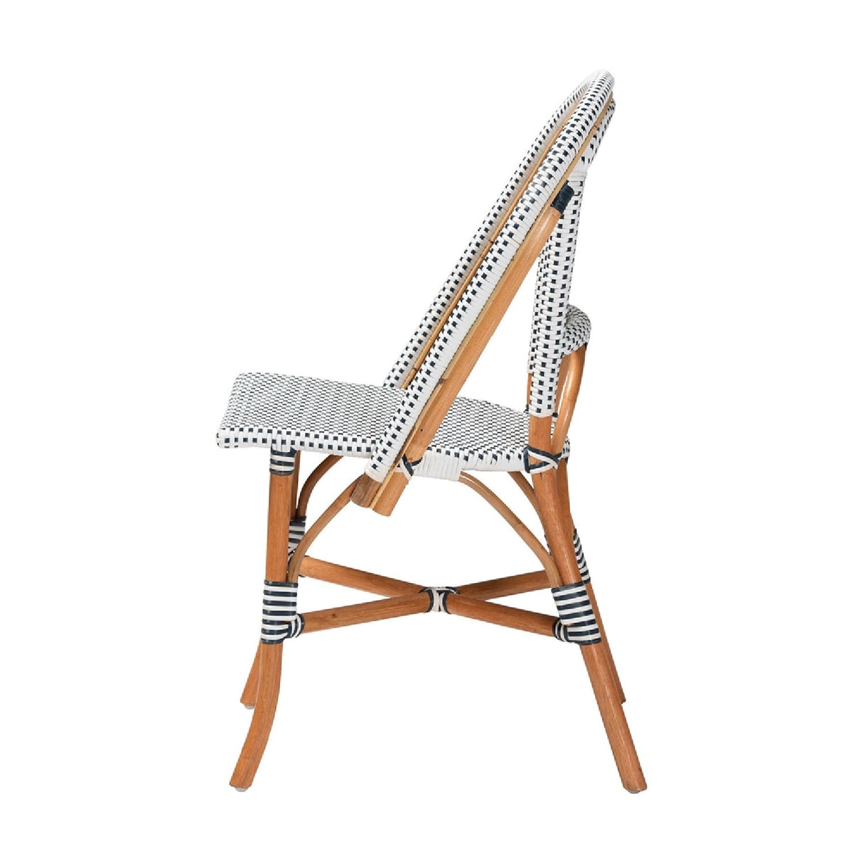 Contract furniture - Two Toned Weaving Indoor Outdoor Bistro Chair - www.oroatrade.com