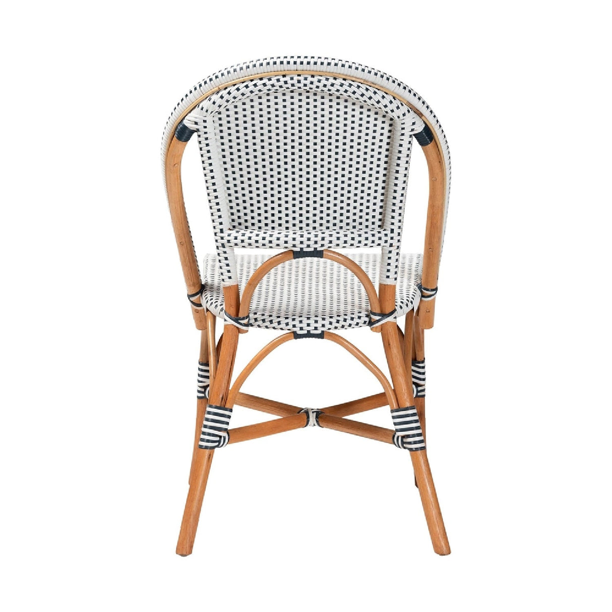 Contract furniture - Two Toned Weaving Indoor Outdoor Bistro Chair - www.oroatrade.com