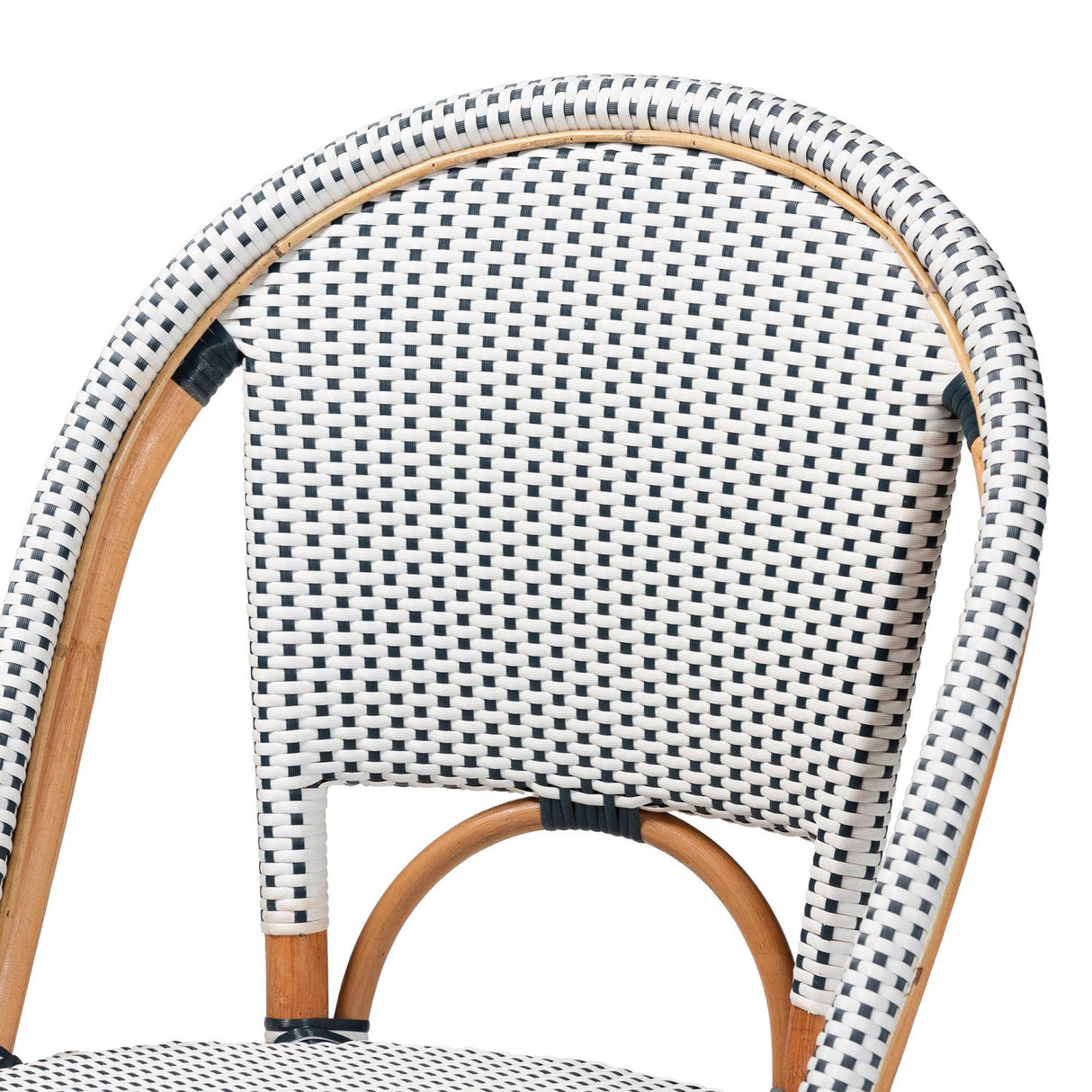Contract furniture - Two Toned Weaving Indoor Outdoor Bistro Chair - www.oroatrade.com