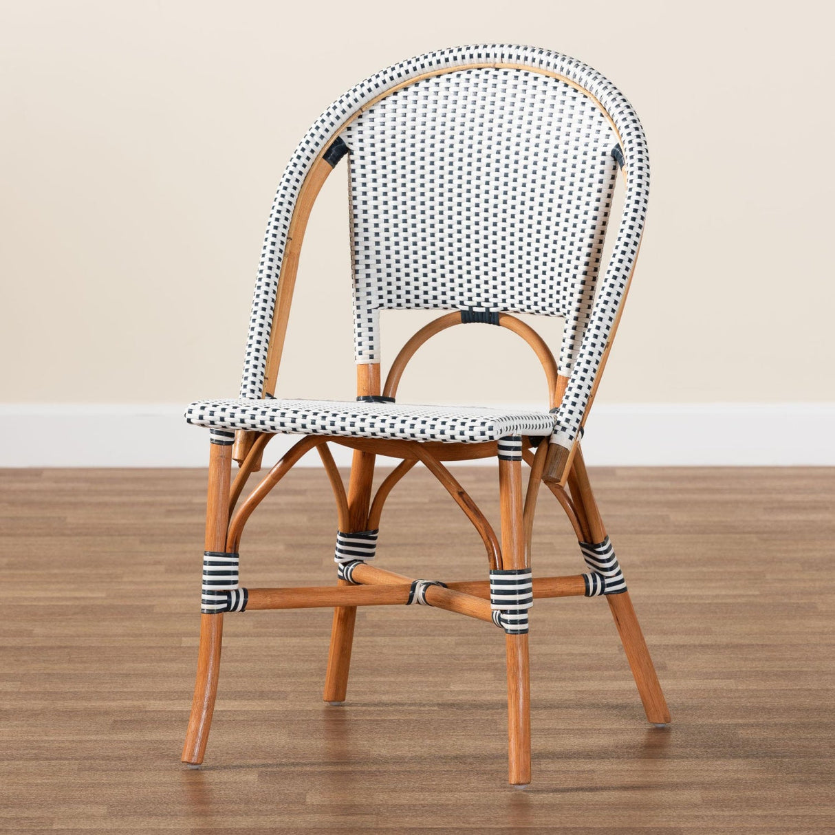 Contract furniture - Two Toned Weaving Indoor Outdoor Bistro Chair - www.oroatrade.com