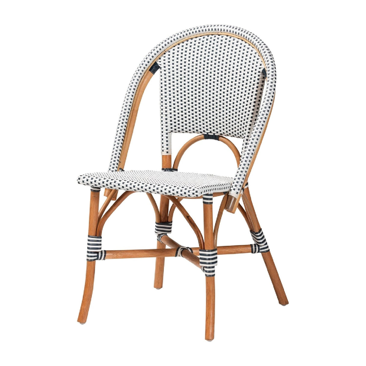 Contract furniture - Two Toned Weaving Indoor Outdoor Bistro Chair - www.oroatrade.com