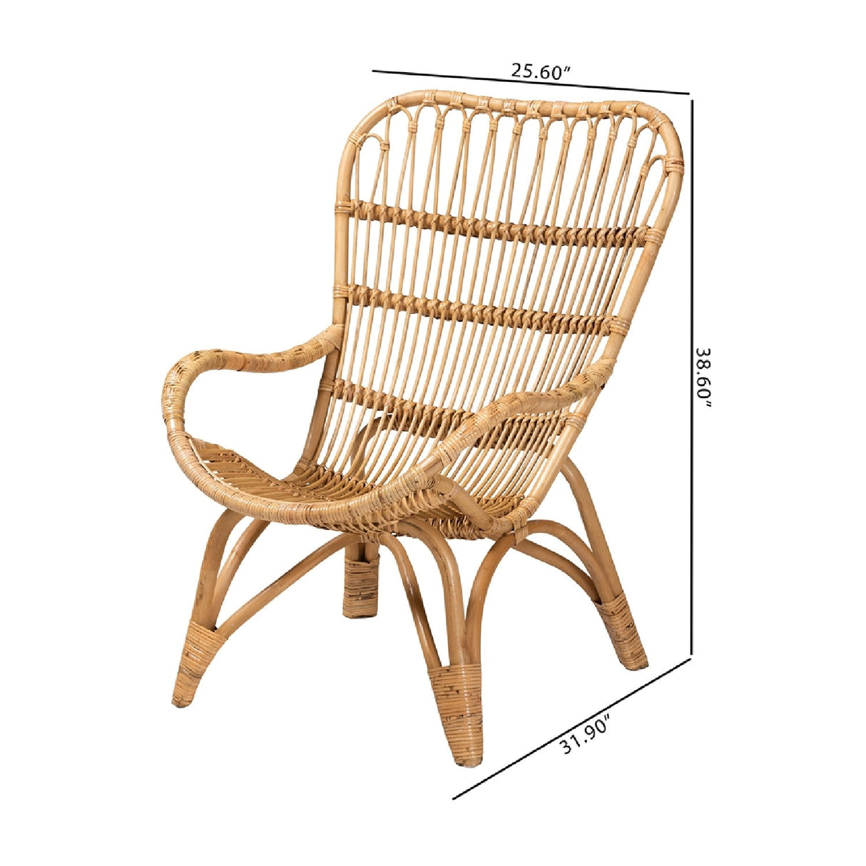 Modern European furniture - Rattan Modern Bohemian Lounge Chair - www.oroa.com