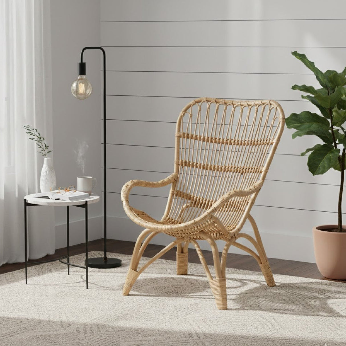 Modern European furniture - Rattan Modern Bohemian Lounge Chair - www.oroa.com
