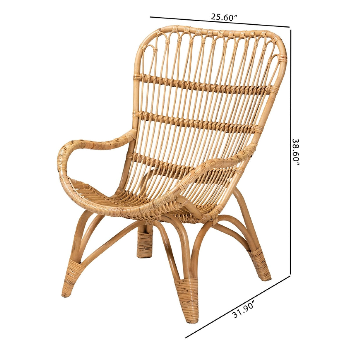 Modern European furniture - Rattan Modern Bohemian Lounge Chair - www.oroa.com