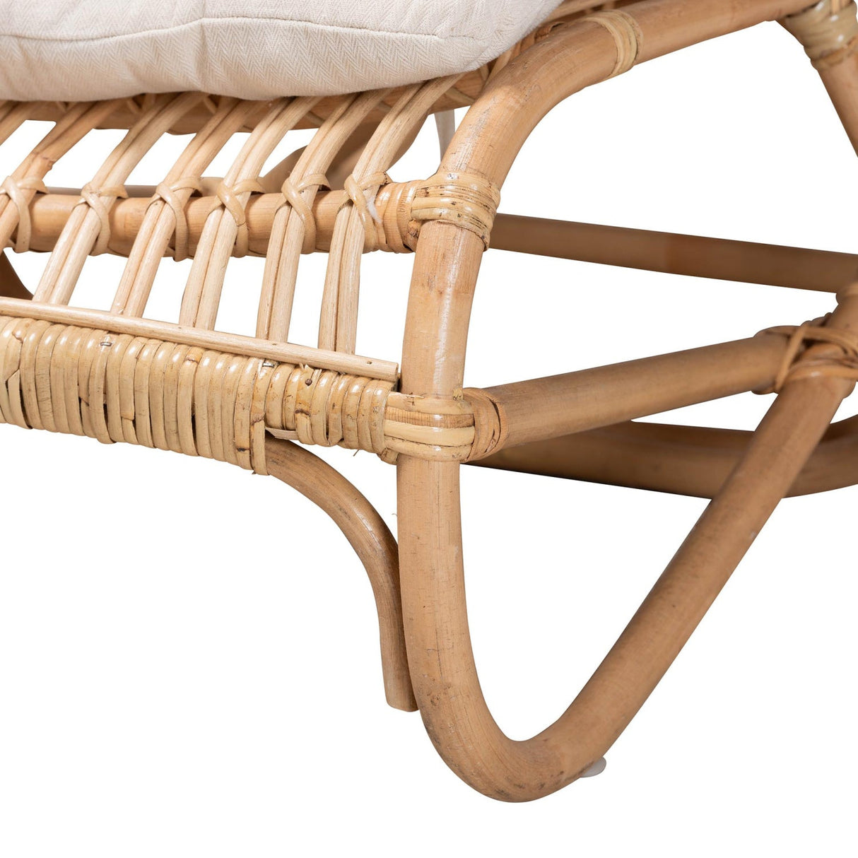 Modern European furniture - Brown Rattan Chaise Lounge - www.oroa.com