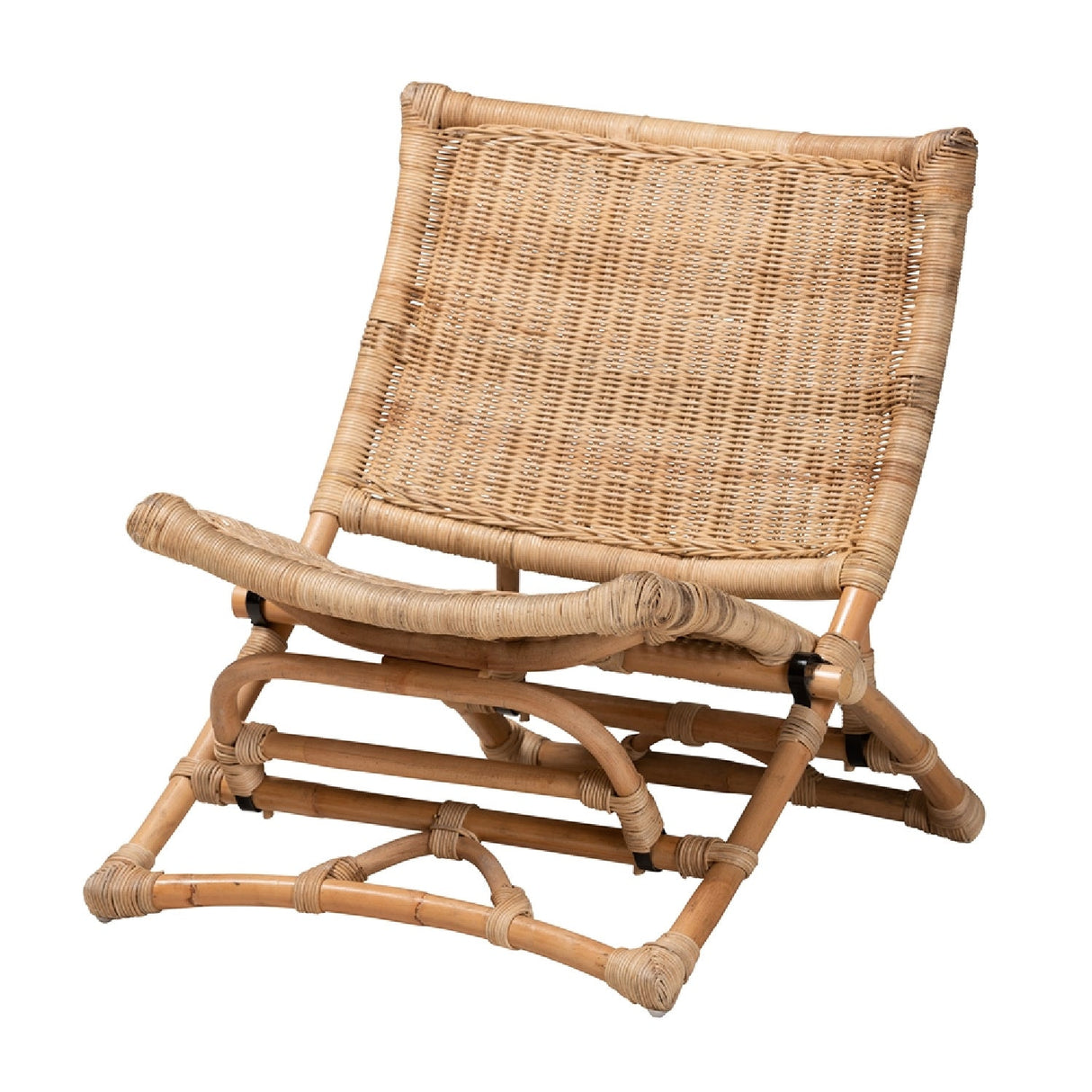 Modern European furniture - Natural Rattan Foldable Lounge Chair - www.oroa.com