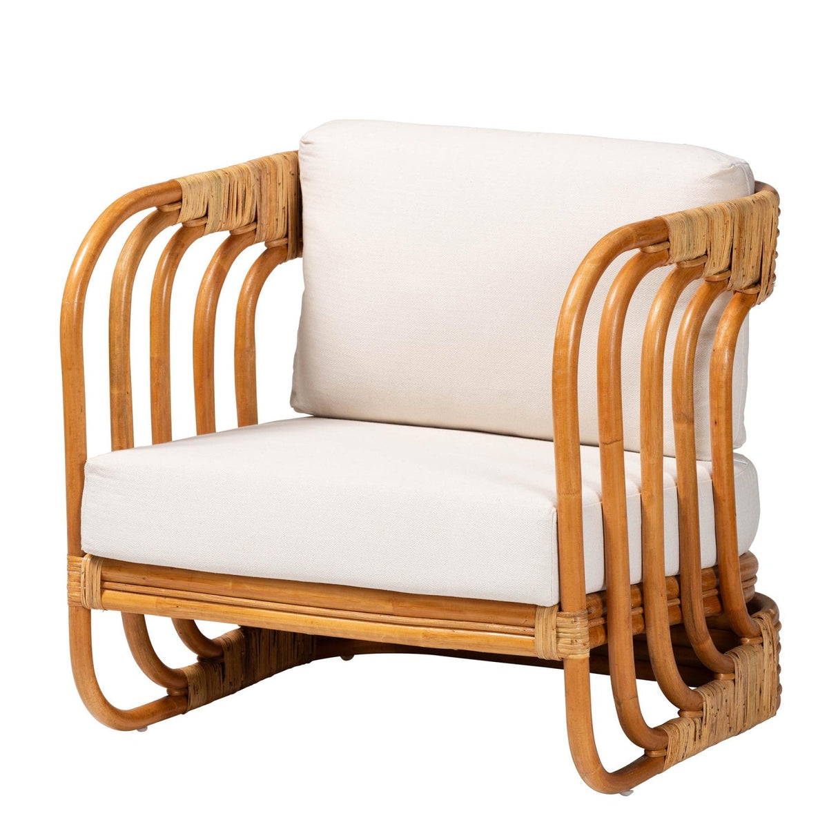 Modern European furniture - Modern Indoor Outdoor Boho Rattan Lounge Chair- www.oroa.com