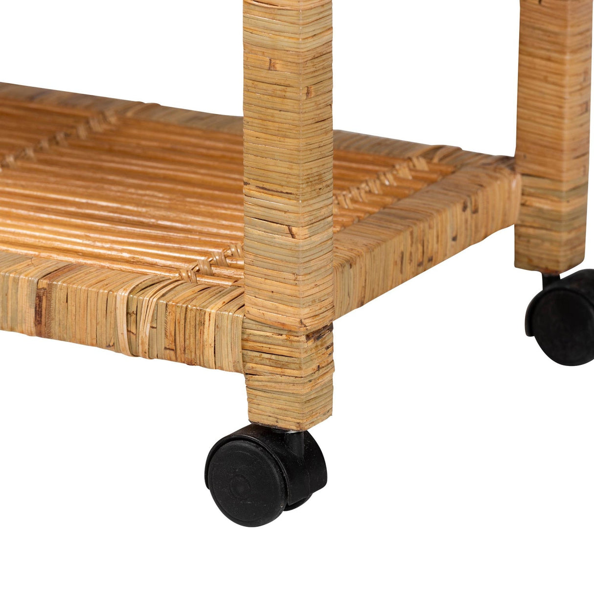 Modern European furniture - Rattan Wrapped Kitchen Cart - www.oroa.com