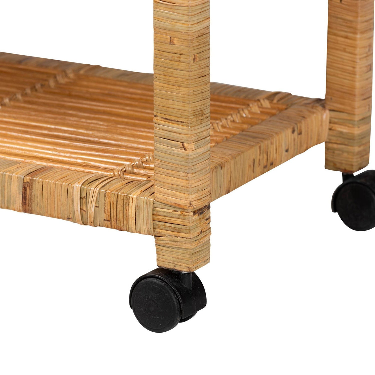 Modern European furniture - Rattan Wrapped Kitchen Cart - www.oroa.com