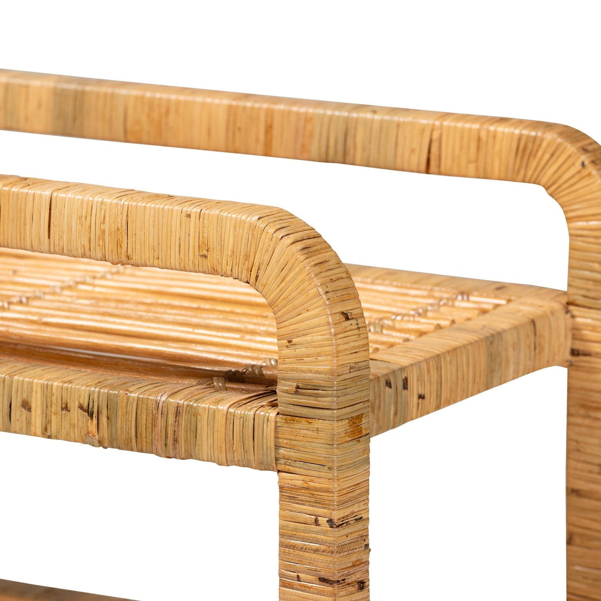 Modern European furniture - Rattan Wrapped Kitchen Cart - www.oroa.com