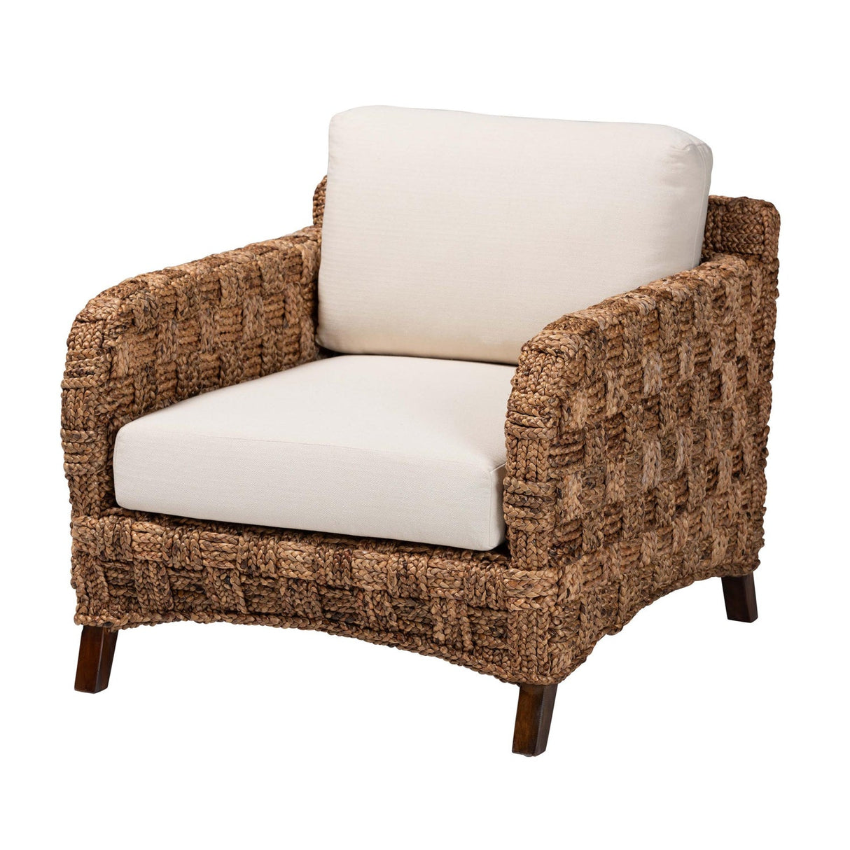 Modern European furniture - Woven Seagrass Bohemian Lounge Chair - www.oroa.com