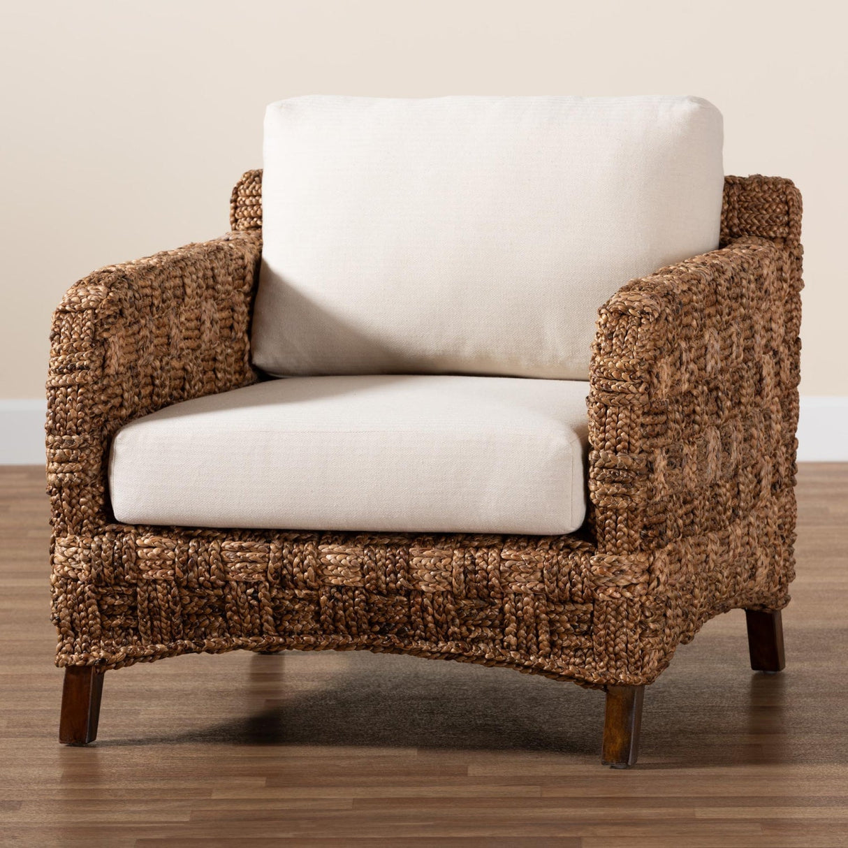Modern European furniture - Woven Seagrass Bohemian Lounge Chair - www.oroa.com