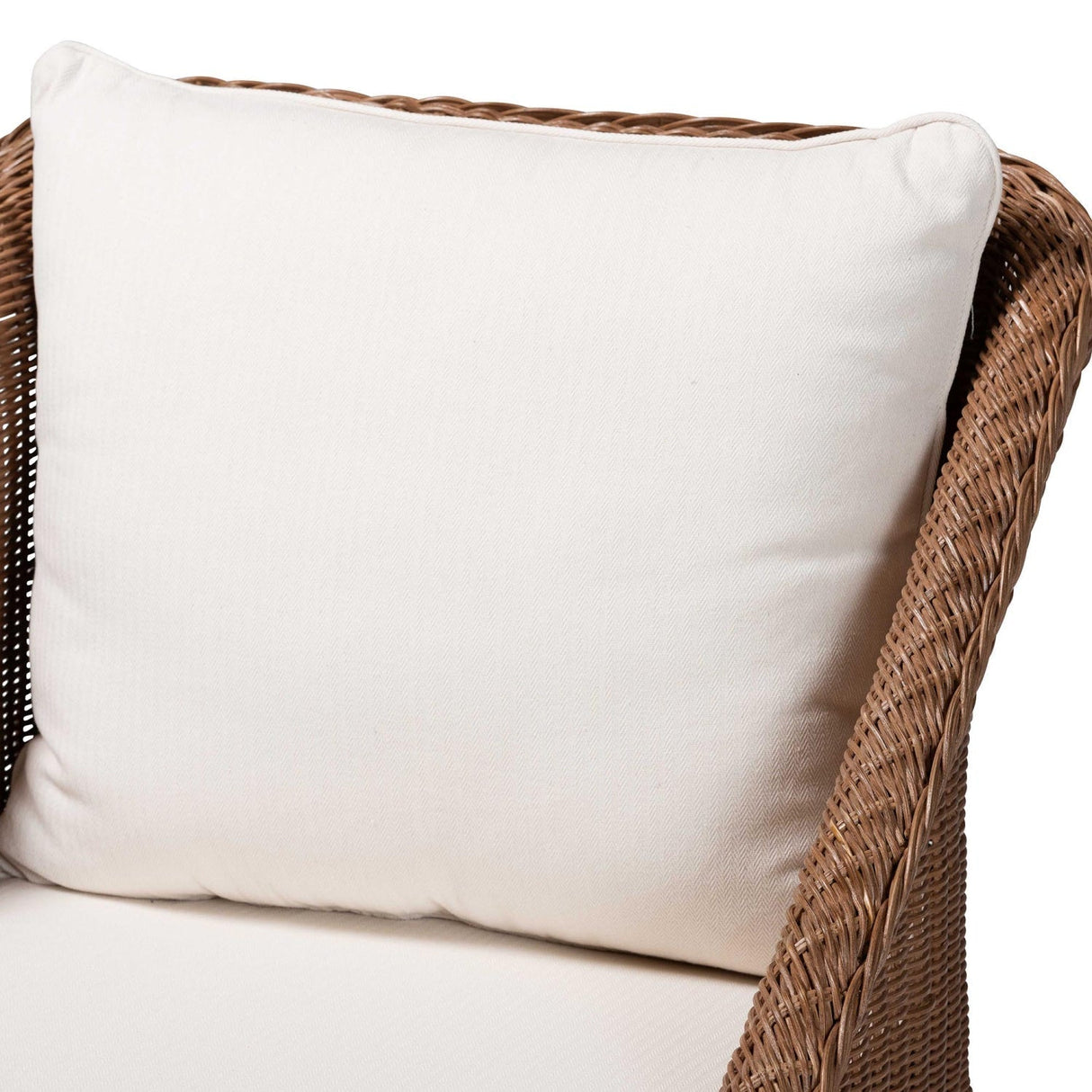 Modern European furniture - Brown Braided Rattan Accent Chair - www.oroa.com