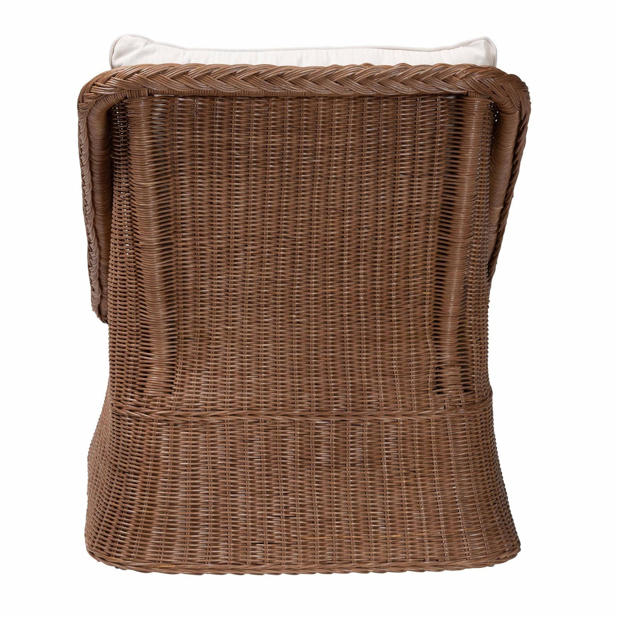 Modern European furniture - Brown Braided Rattan Accent Chair - www.oroa.com