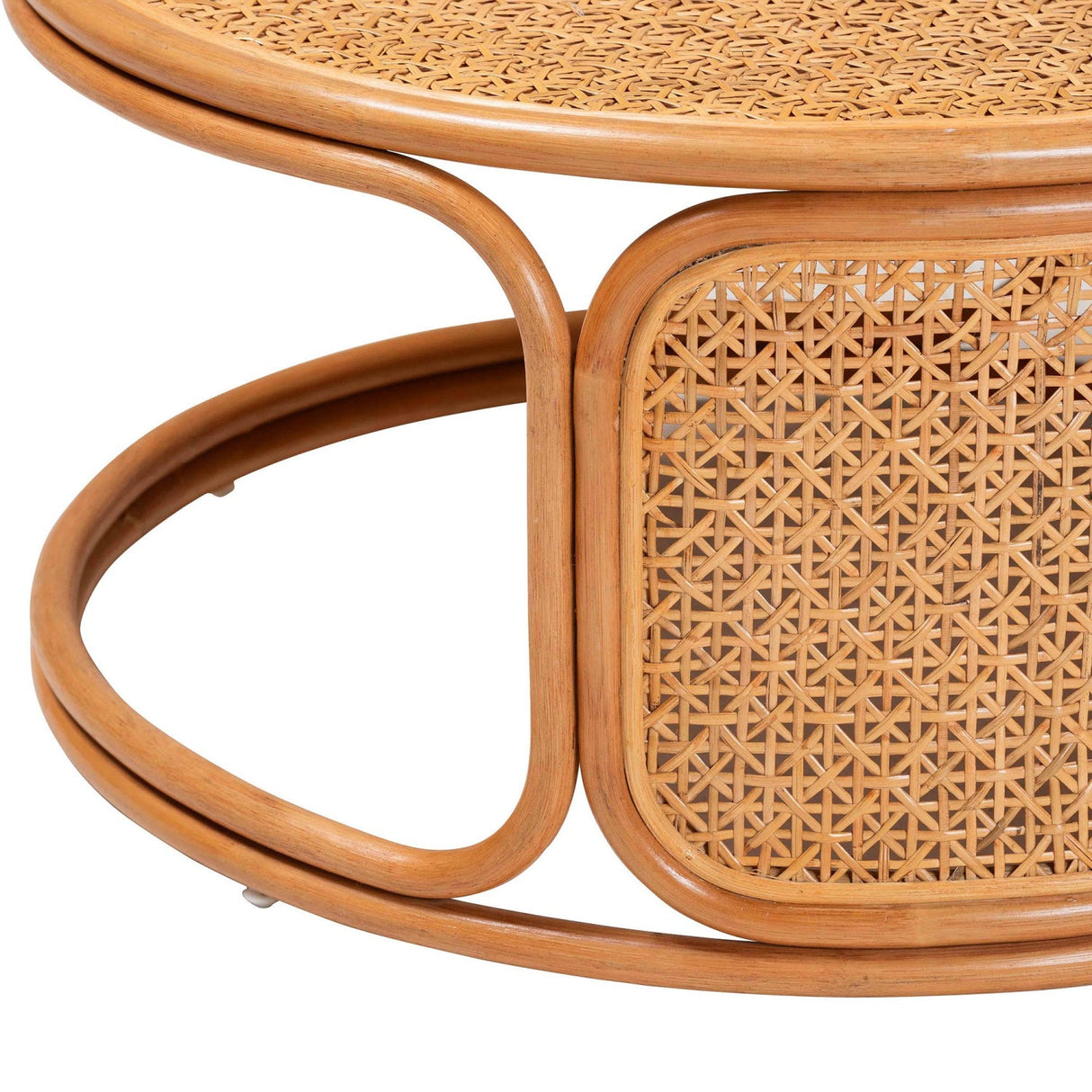Modern European furniture - Round Rattan Peel Coffee Table - www.oroa.com