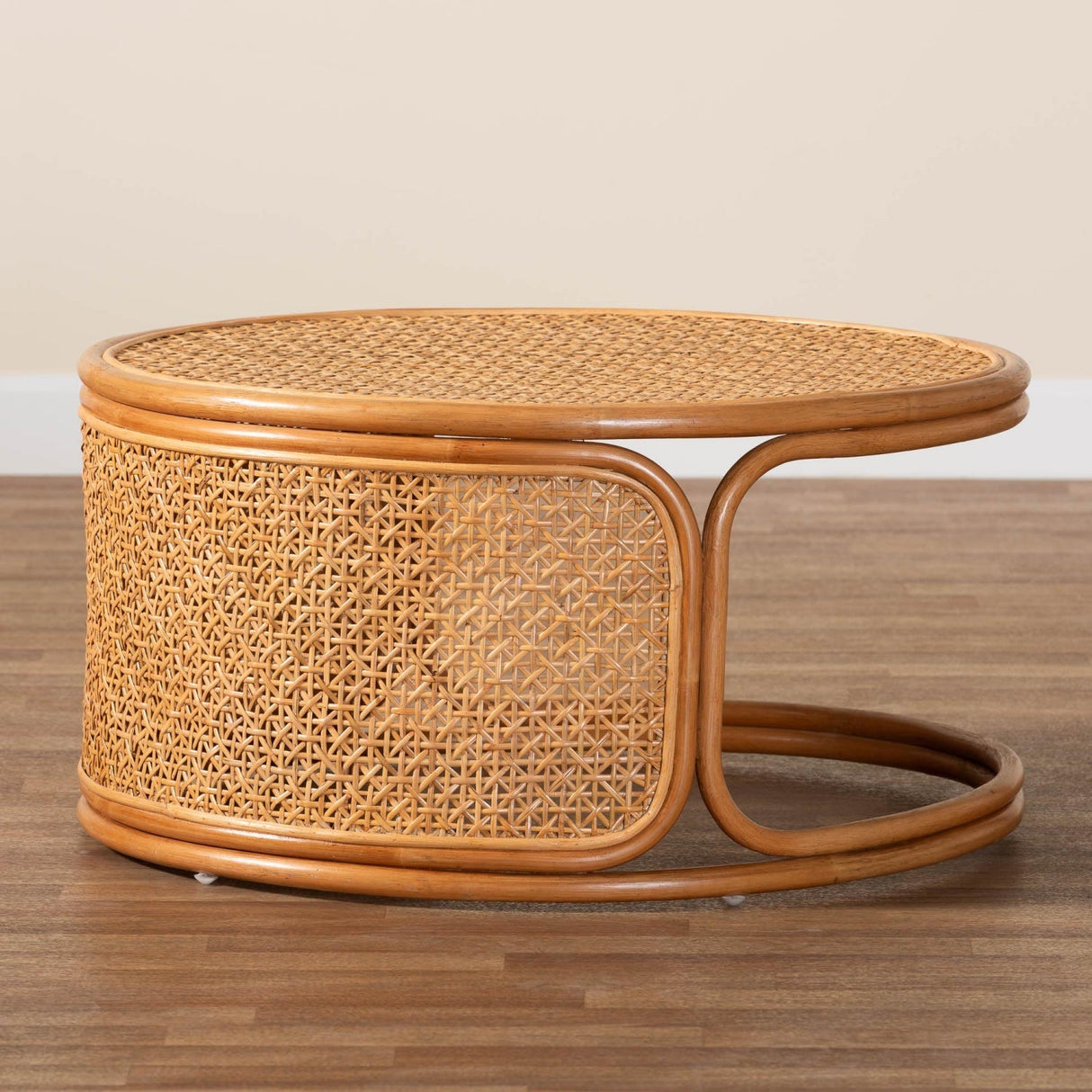 Modern European furniture - Round Rattan Peel Coffee Table - www.oroa.com
