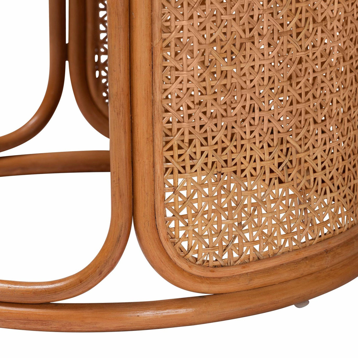 Woven Rattan Round End Table | Bali Loom Eldon | Oroa.com